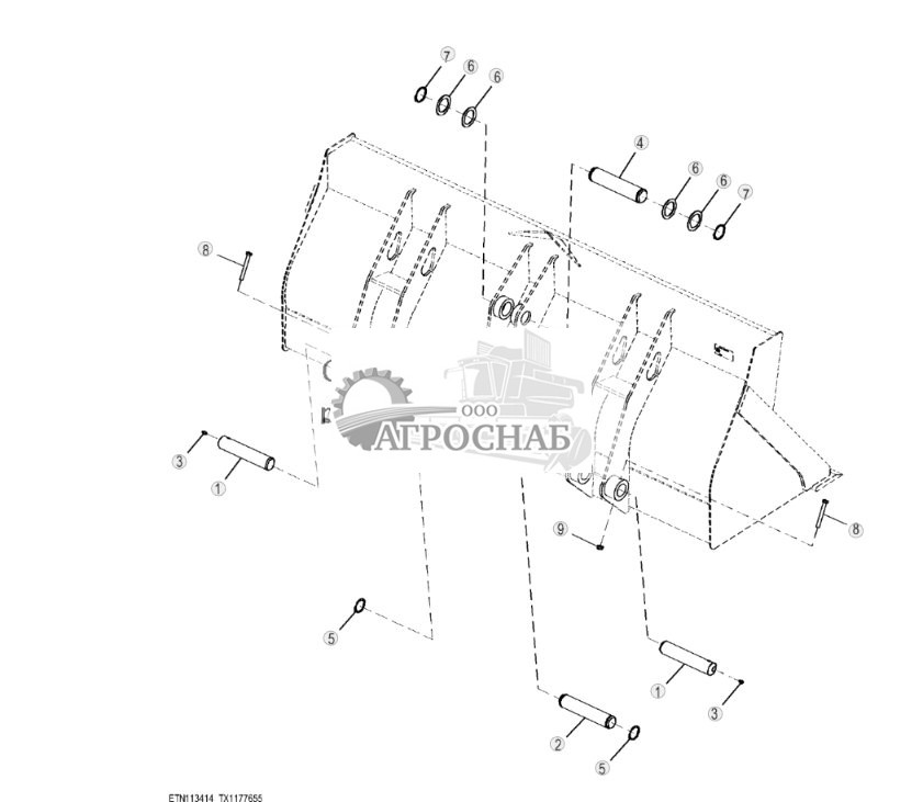 Штифты ковша погрузчика - ST818183 454.jpg